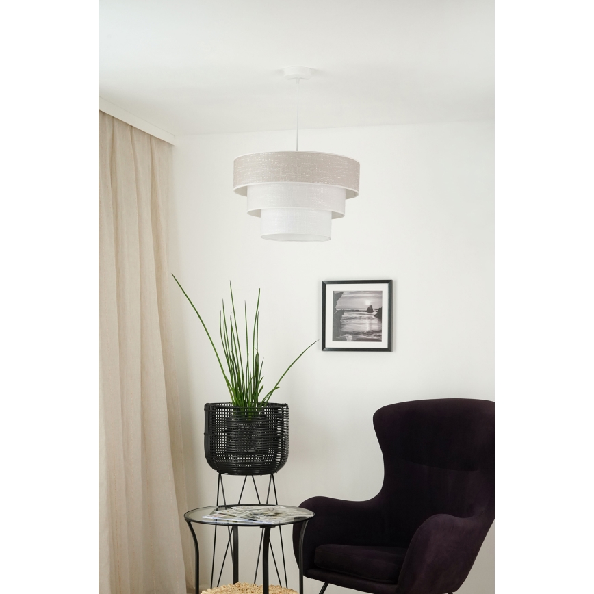 Brilagi - Lühter ALASKA LUNETA 1xE27/15W/230V d. 45 cm hall/kreemikas