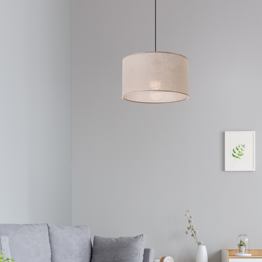 Brilagi - Lühter ANTHONY 1xE27/60W/230V tamm/beež