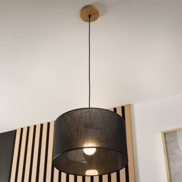 Brilagi - Lühter ANTHONY 1xE27/60W/230V tamm/must