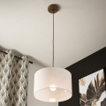 Brilagi - Lühter ANTHONY 1xE27/60W/230V tamm pähklipuu/valge