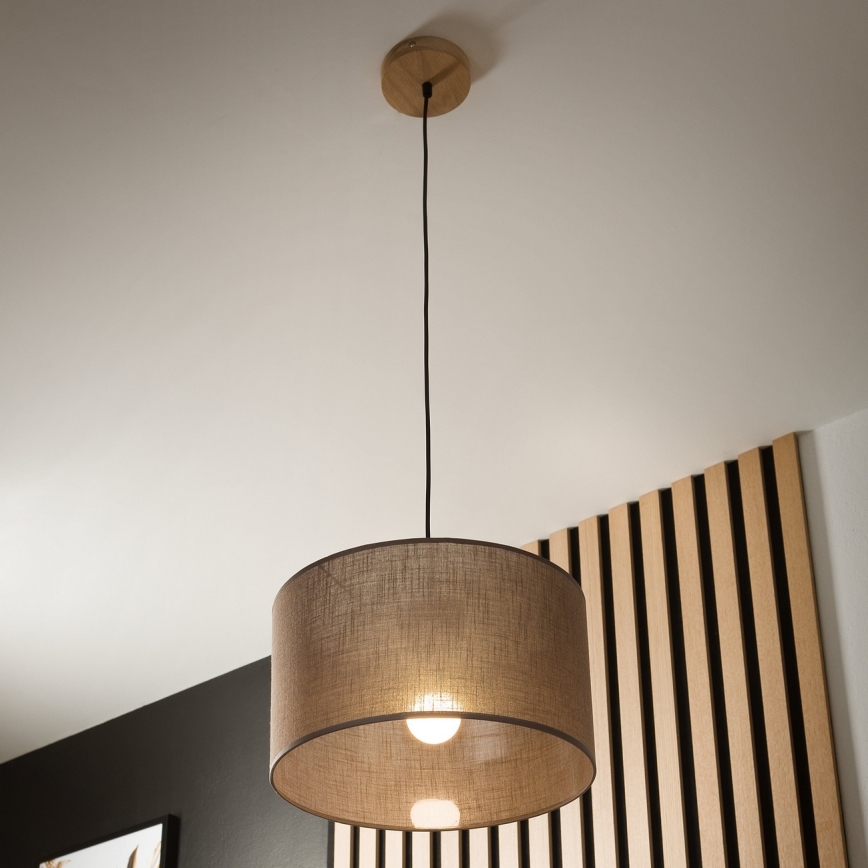 Brilagi - Lühter ANTHONY 1xE27/60W/230V tamm/pruun