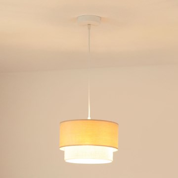 Brilagi - Lühter ARIZONA BOHO 1xE27/15W/230V d. 25 cm beež/valge