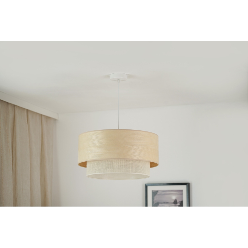 Brilagi - Lühter ARIZONA BOHO 1xE27/15W/230V d. 45 cm beež/valge