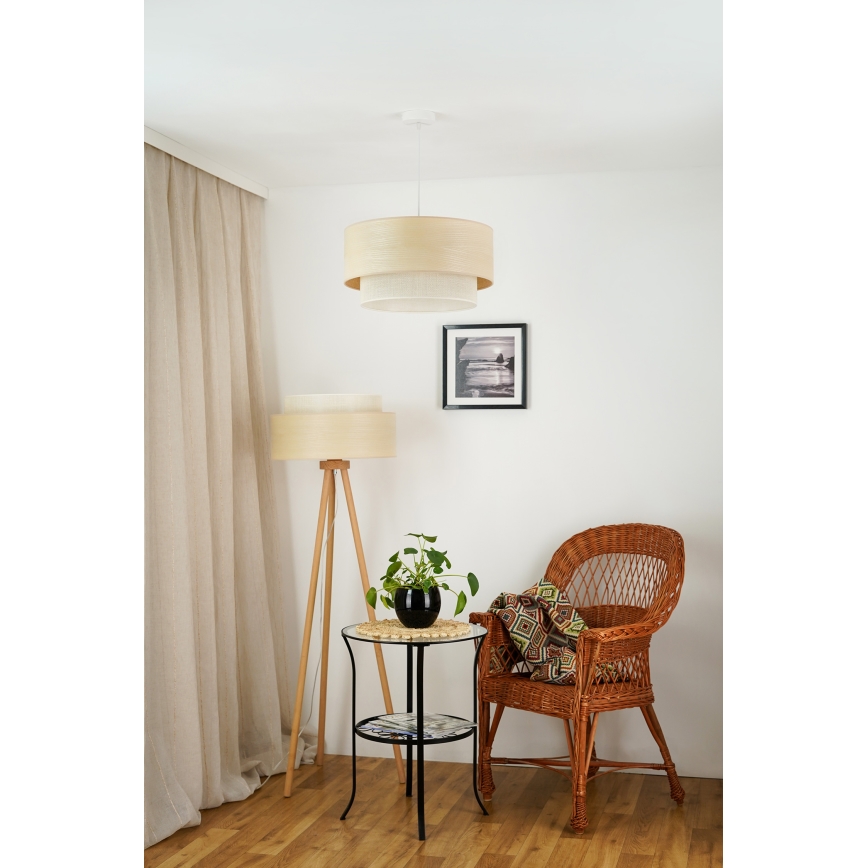 Brilagi - Lühter ARIZONA BOHO 1xE27/15W/230V d. 45 cm beež/valge