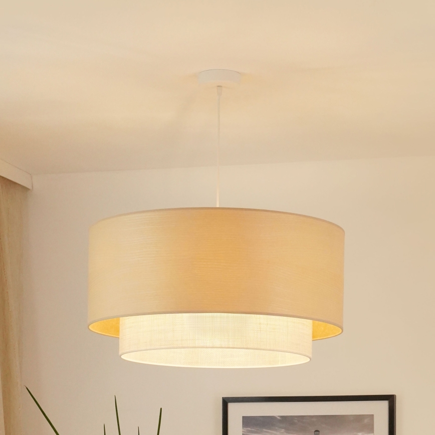 Brilagi - Lühter ARIZONA BOHO 1xE27/15W/230V d. 60 cm beež/valge