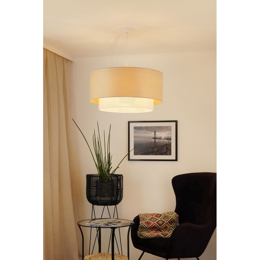 Brilagi - Lühter ARIZONA BOHO 1xE27/15W/230V d. 60 cm beež/valge