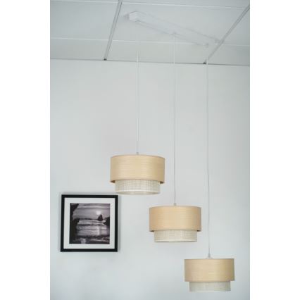 Brilagi - Lühter ARIZONA BOHO 3xE27/15W/230V beež/valge
