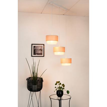 Brilagi - Lühter ARIZONA BOHO 3xE27/15W/230V beež/valge