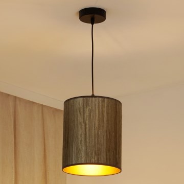 Brilagi - Lühter BOSTON ROLLER 1xE27/15W/230V d. 21 cm kõrs pruun/kuldne