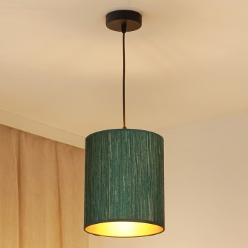 Brilagi - Lühter BOSTON ROLLER 1xE27/15W/230V d. 21 cm kõrs roheline/kuldne
