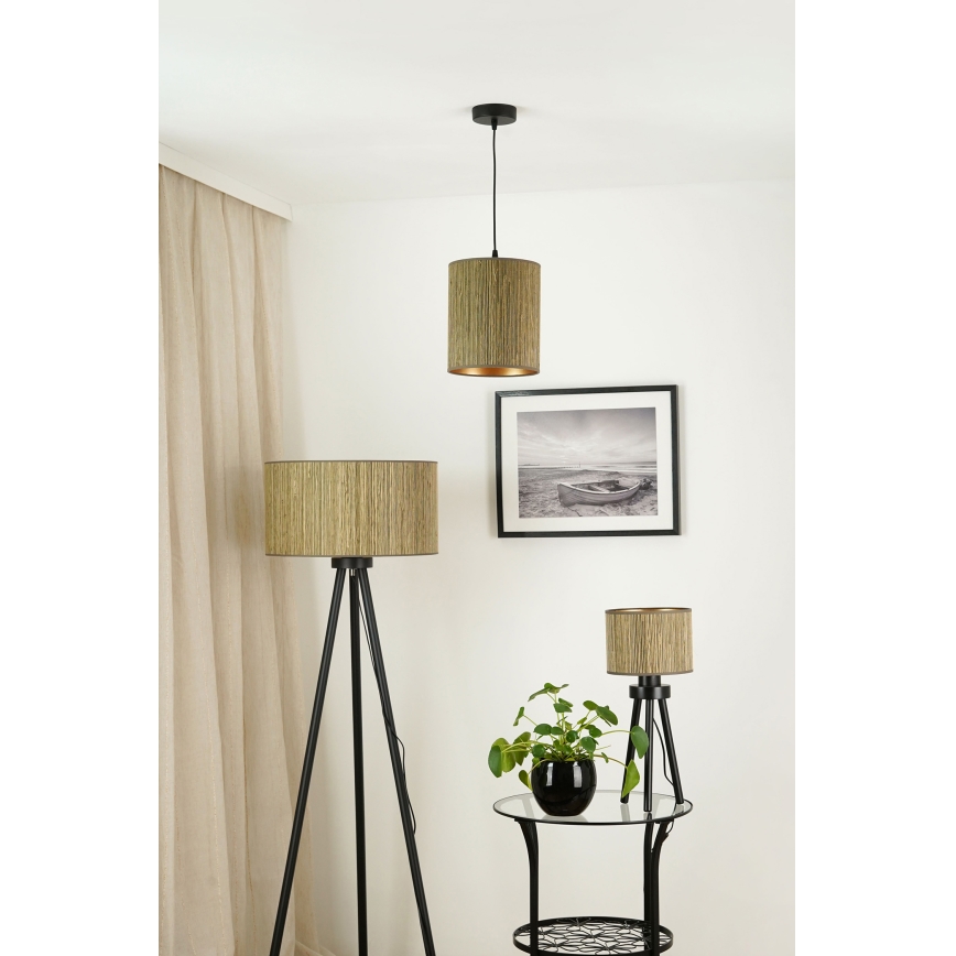 Brilagi - Lühter BOSTON ROLLER 1xE27/15W/230V d. 21 cm kõrs pruun/kuldne