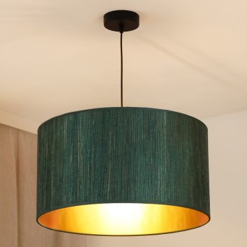 Brilagi - Lühter BOSTON ROLLER 1xE27/15W/230V d. 45 cm kõrs roheline/kuldne