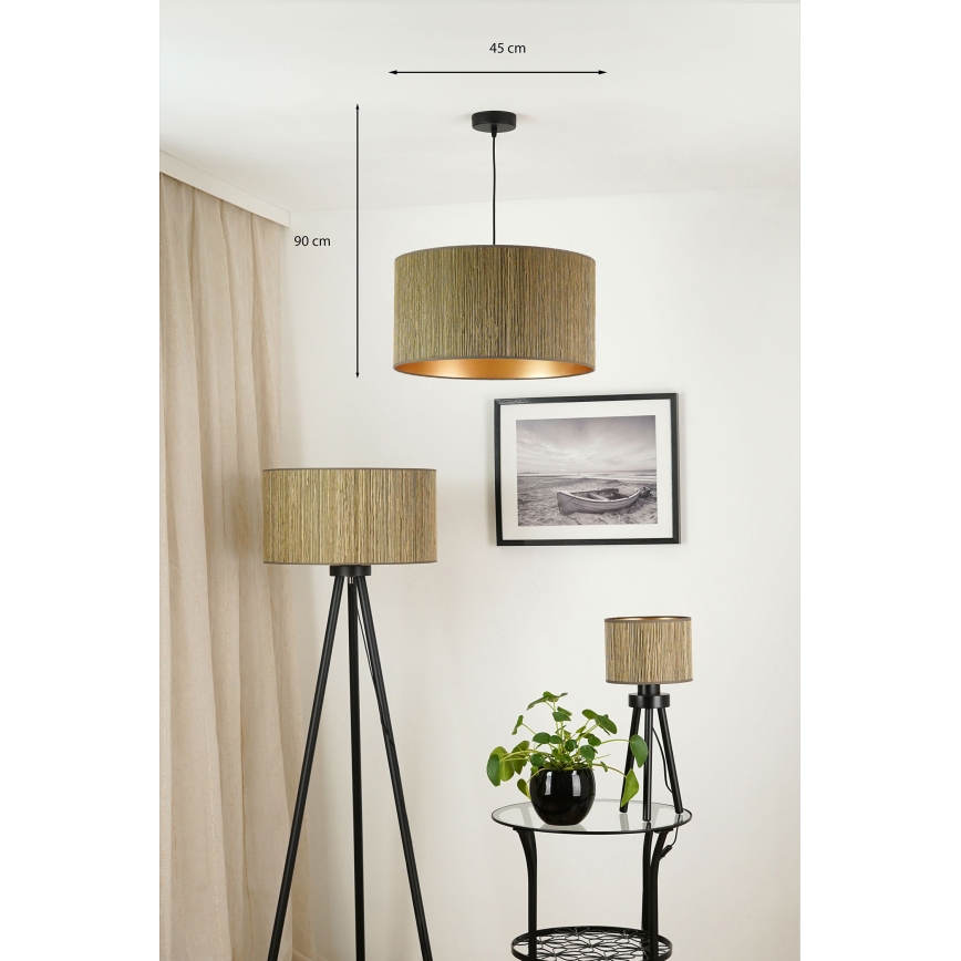 Brilagi - Lühter BOSTON ROLLER 1xE27/15W/230V d. 45 cm kõrs pruun/kuldne