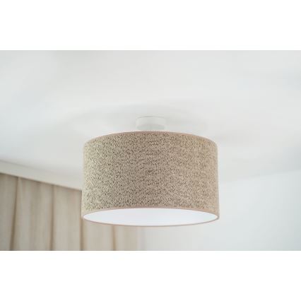 Brilagi - Lühter BOUCLE ROLLER 1xE27/15W/230V d. 45 cm pruun