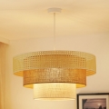 BRILAGI - Lühter CEDAR LUNETA 1xE27/15W/230V d. 60 rotang/pruun/kreemikas