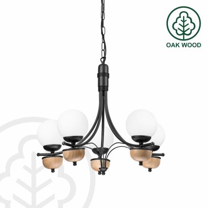 Brilagi - Lühter COTTAGE 5xG9/40W/230V pöök/valge