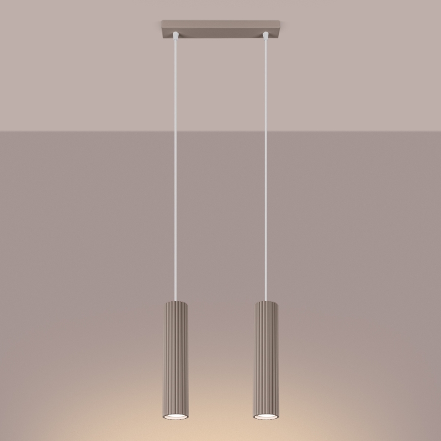 Brilagi - Lühter CRESTO 2xGU10/10W/230V taupe