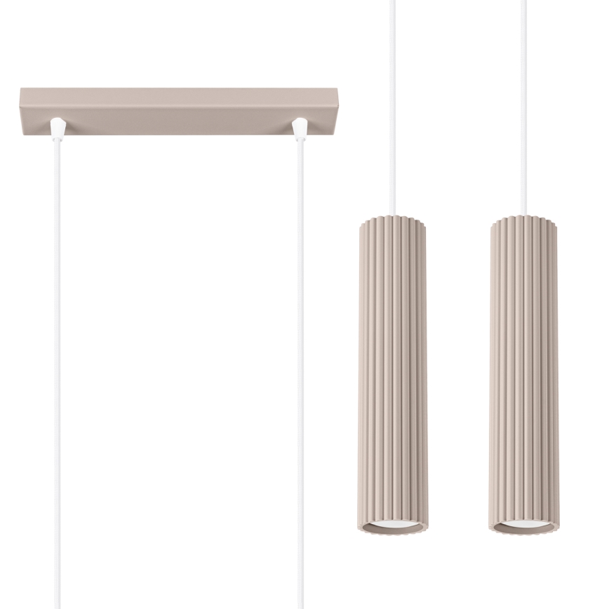 Brilagi - Lühter CRESTO 2xGU10/10W/230V taupe