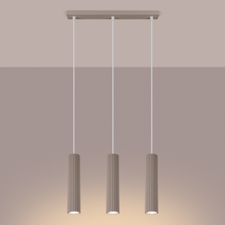 Brilagi - Lühter CRESTO 3xGU10/10W/230V taupe