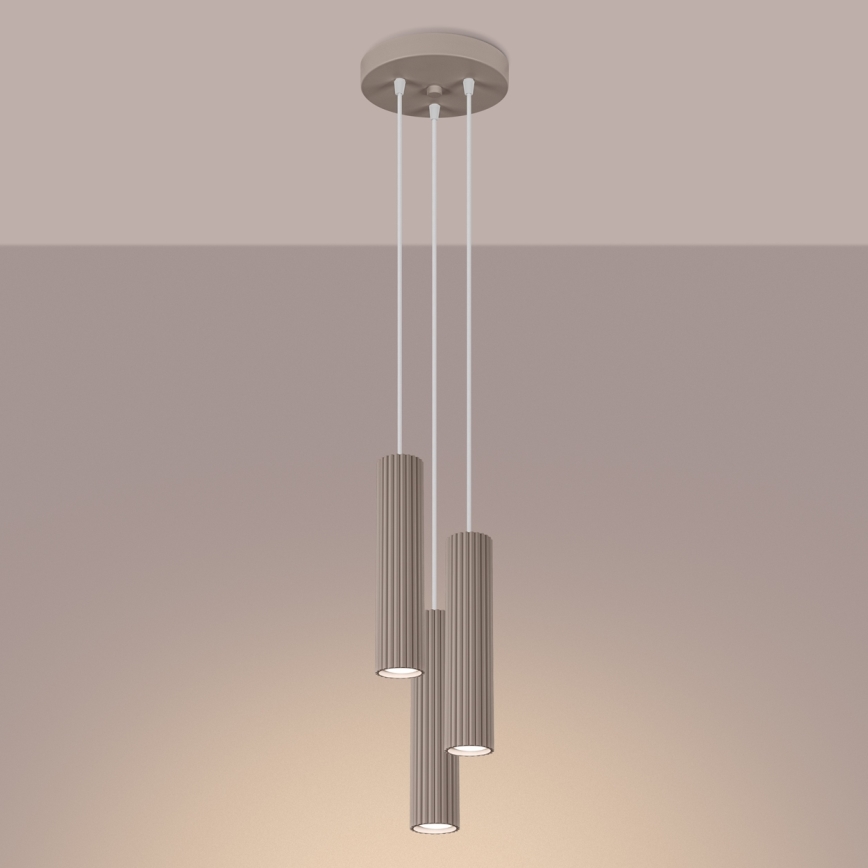Brilagi - Lühter CRESTO 3xGU10/10W/230V taupe