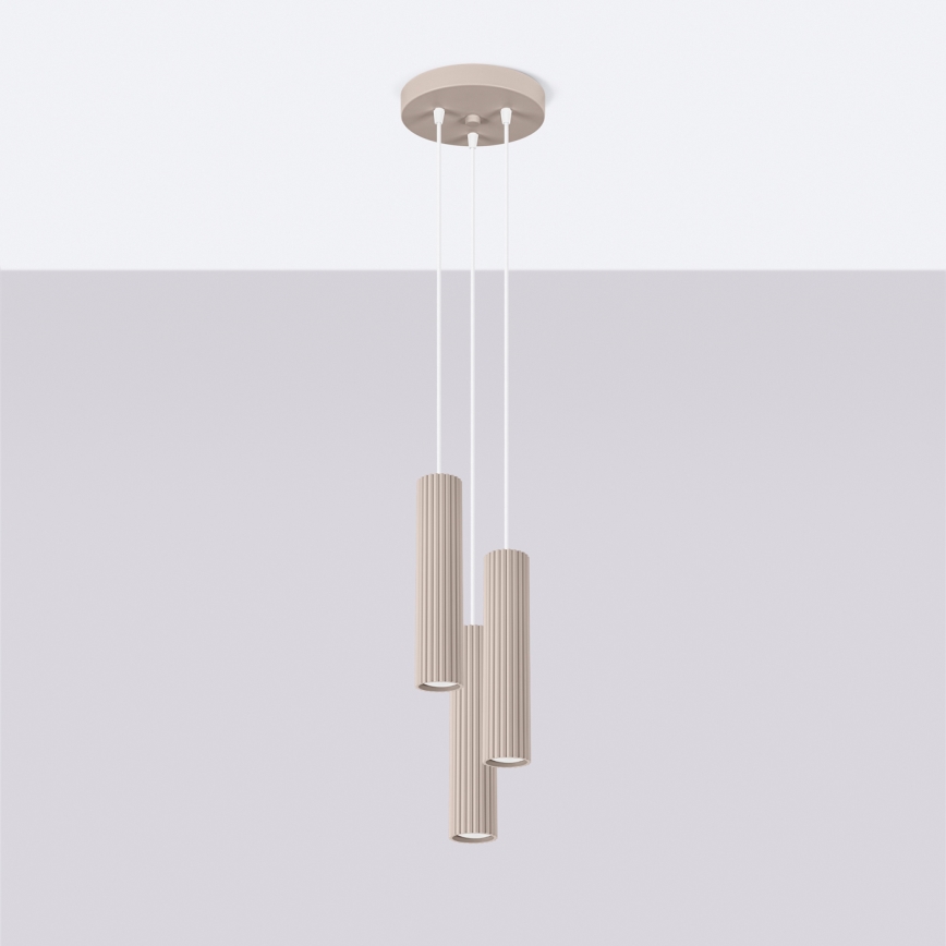 Brilagi - Lühter CRESTO 3xGU10/10W/230V taupe