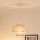 Brilagi - Lühter DALLAS 1xE27/15W/230V d. 30 cm pruun/kreemikas/valge