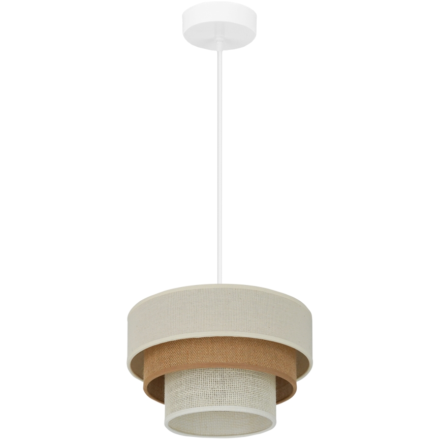 Brilagi - Lühter DENVER LUNETA 1xE27/15W/230V d. 25 cm beež/pruun/kreemikas