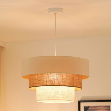 Brilagi - Lühter DENVER LUNETA 1xE27/15W/230V d. 45 cm beež/pruun/kreemikas