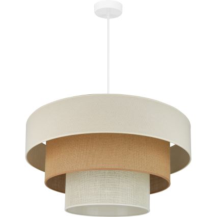 Brilagi - Lühter DENVER LUNETA 1xE27/15W/230V d. 60 cm beež/pruun/kreemikas