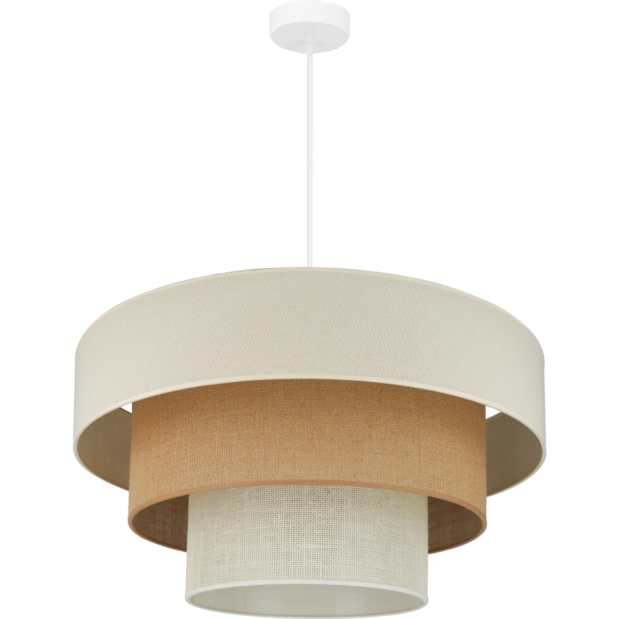 Brilagi - Lühter DENVER LUNETA 1xE27/15W/230V d. 60 cm beež/pruun/kreemikas