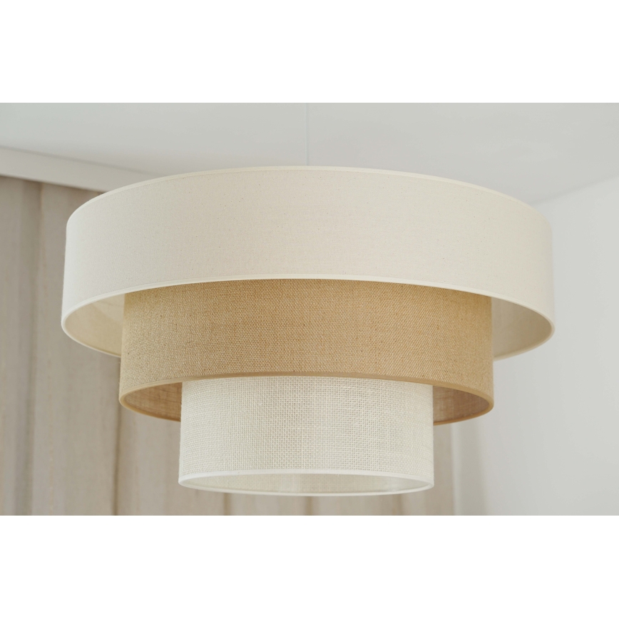 Brilagi - Lühter DENVER LUNETA 1xE27/15W/230V d. 60 cm beež/pruun/kreemikas