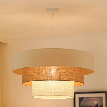 Brilagi - Lühter DENVER LUNETA 1xE27/15W/230V d. 60 cm beež/pruun/kreemikas