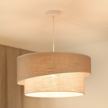 Brilagi - Lühter DOVER SHINE 1xE27/15W/230V d. 50 cm hall/kreemikas