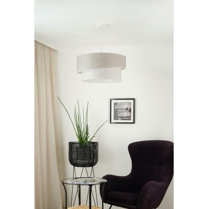 Brilagi - Lühter DOVER SHINE 1xE27/15W/230V d. 50 cm hall/kreemikas