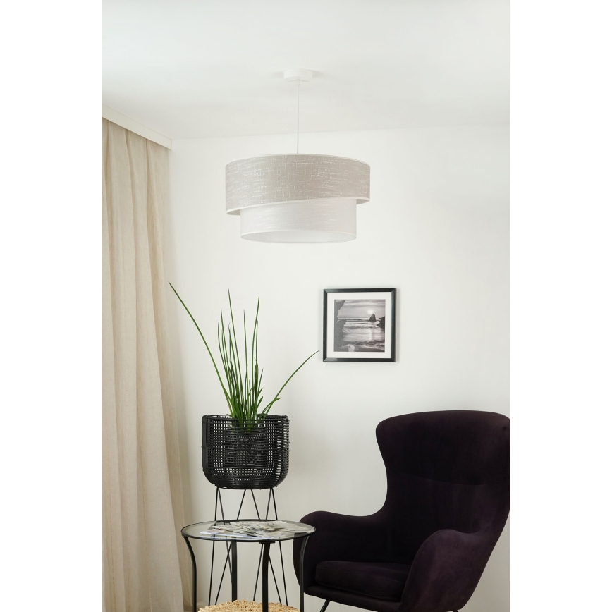Brilagi - Lühter DOVER SHINE 1xE27/15W/230V d. 50 cm hall/kreemikas