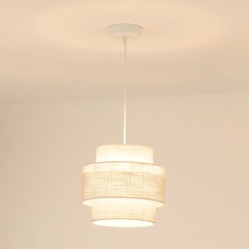 Brilagi - Lühter DOVER SPACE 1xE27/15W/230V d. 25 cm hall/kreemikas