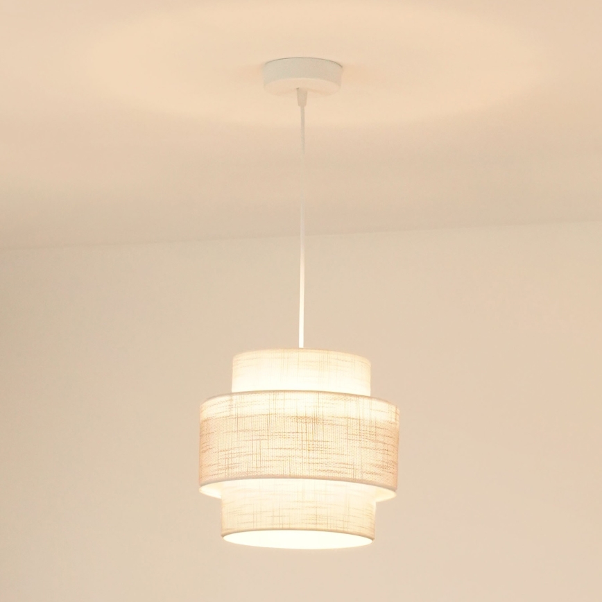Brilagi - Lühter DOVER SPACE 1xE27/15W/230V d. 25 cm hall/kreemikas
