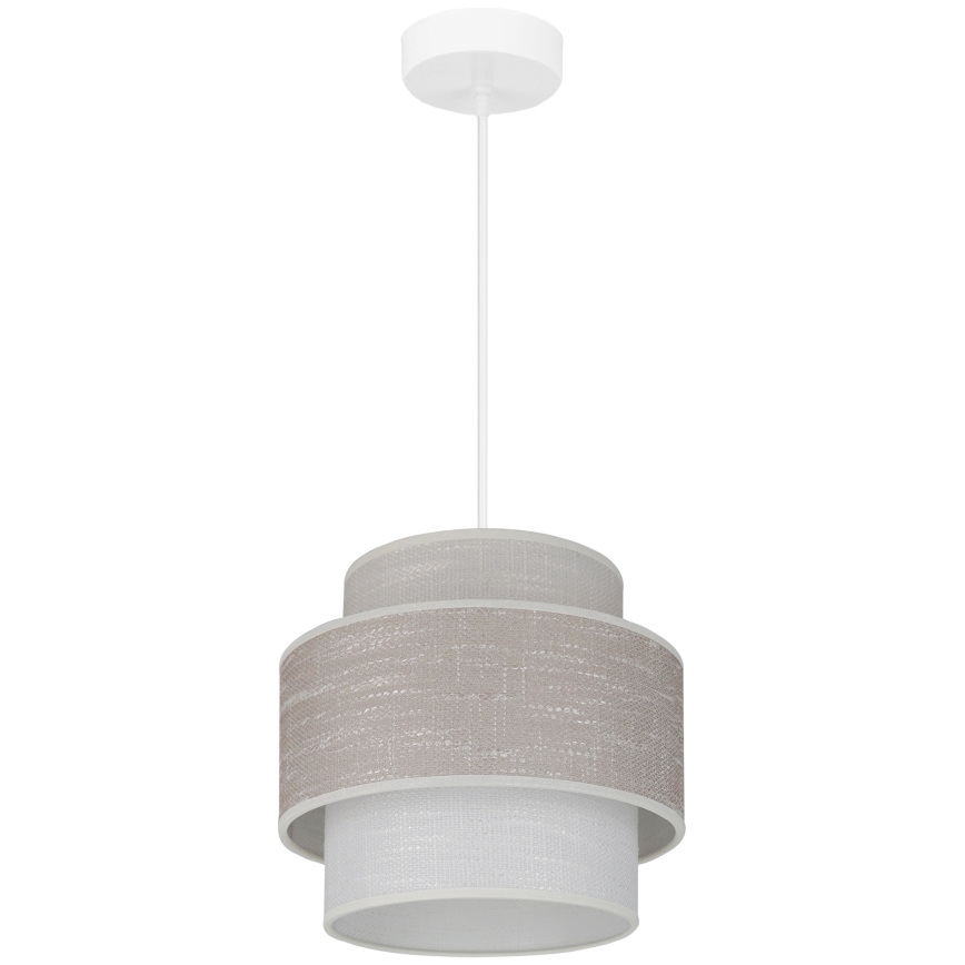Brilagi - Lühter DOVER SPACE 1xE27/15W/230V d. 25 cm hall/kreemikas