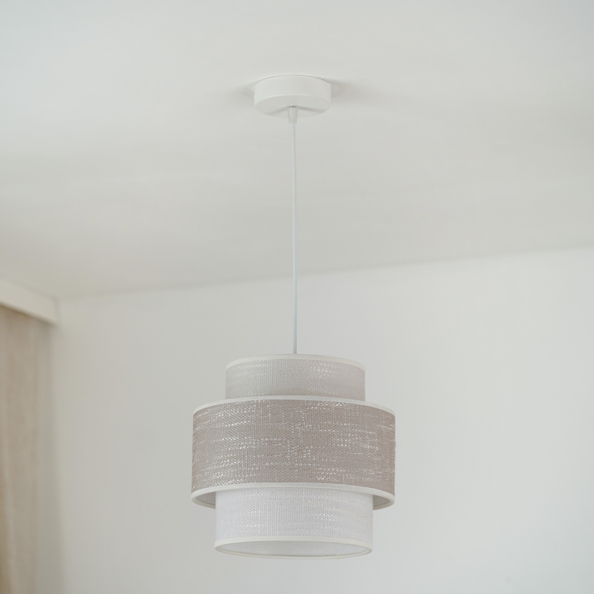 Brilagi - Lühter DOVER SPACE 1xE27/15W/230V d. 25 cm hall/kreemikas