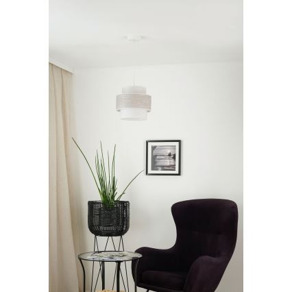 Brilagi - Lühter DOVER SPACE 1xE27/15W/230V d. 25 cm hall/kreemikas