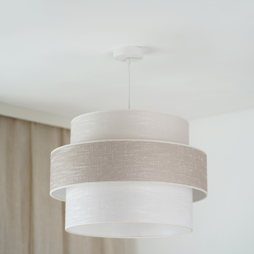 Brilagi - Lühter DOVER SPACE 1xE27/15W/230V d. 50 cm hall/kreemikas
