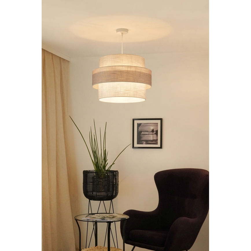 Brilagi - Lühter DOVER SPACE 1xE27/15W/230V d. 50 cm hall/kreemikas