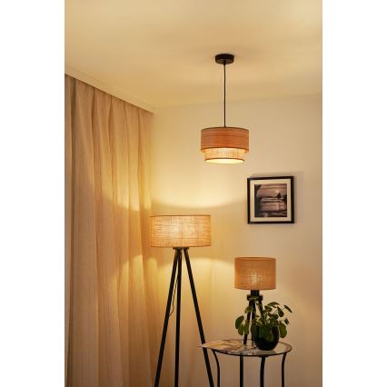 Brilagi - Lühter MONTANA BOHO 1xE27/15W/230V d. 25 cm pruun/must