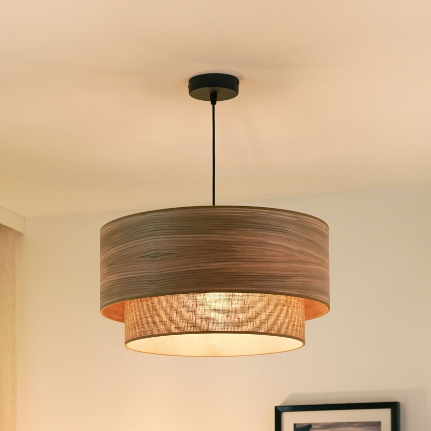 Brilagi - Lühter MONTANA BOHO 1xE27/15W/230V d. 45 cm pruun/must