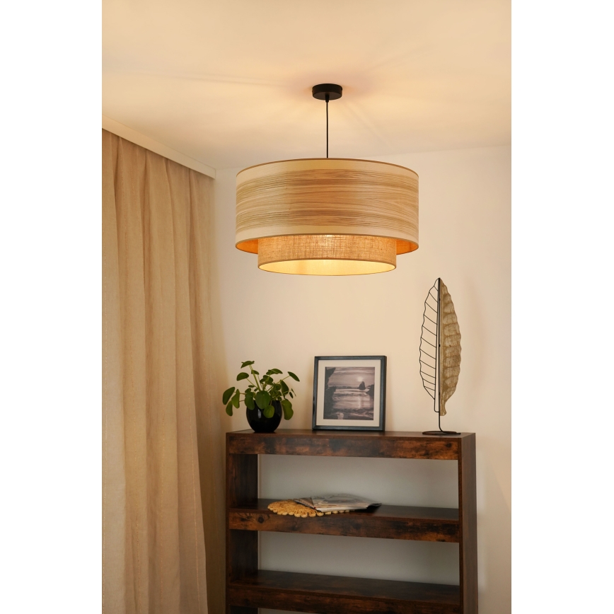 Brilagi - Lühter MONTANA BOHO 1xE27/15W/230V d. 60 cm pruun/must