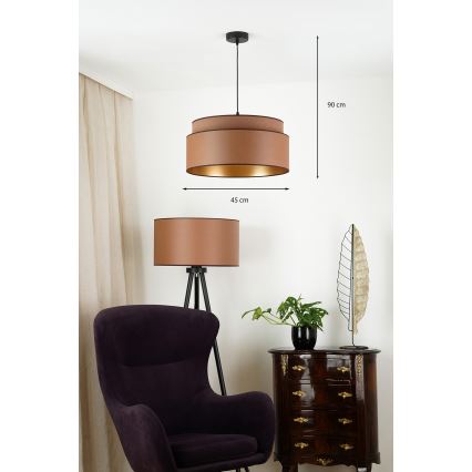 Brilagi - Lühter OREGON VEGE 1xE27/15W/230V d. 45 cm pruun