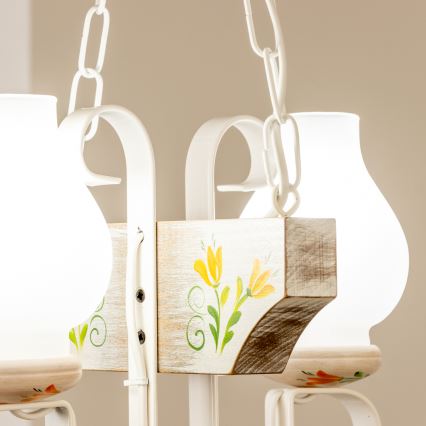 Brilagi - Lühter QUEEN 2xE14/40W/230V pöök/kreemikas