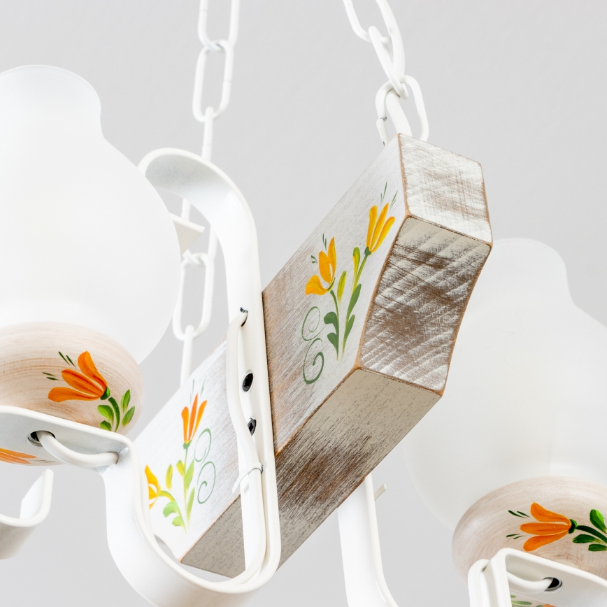 Brilagi - Lühter QUEEN 2xE14/40W/230V pöök/kreemikas