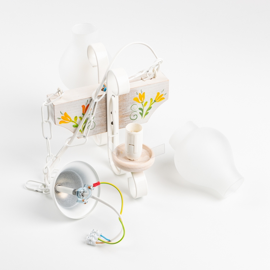 Brilagi - Lühter QUEEN 2xE14/40W/230V pöök/kreemikas