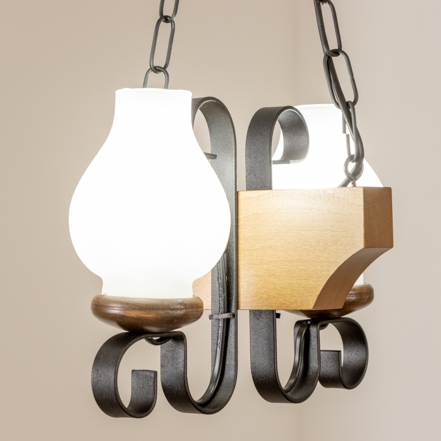 Brilagi - Lühter QUEEN 2xE14/40W/230V pöök/pähkel